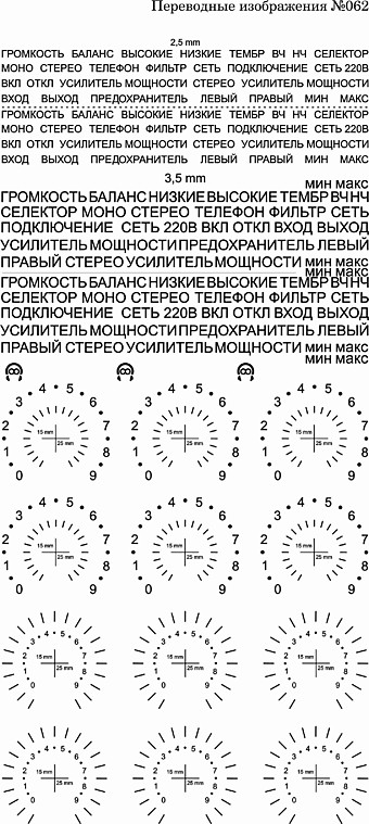 №062 рус надписи шкалы белый